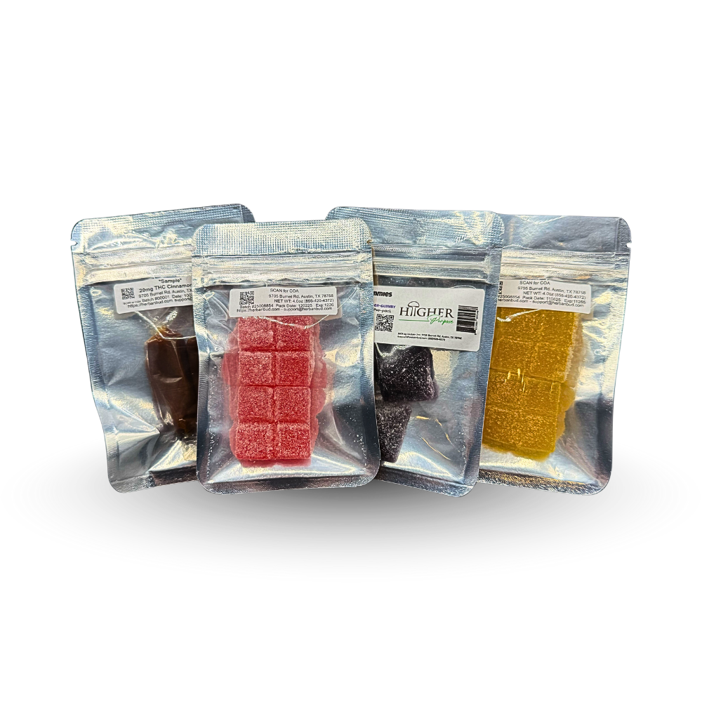 4PK Mystery Sample Bundle – Herban & Fyre Pre-rolls, Herban & Fyre Gummies, Herban Taffy