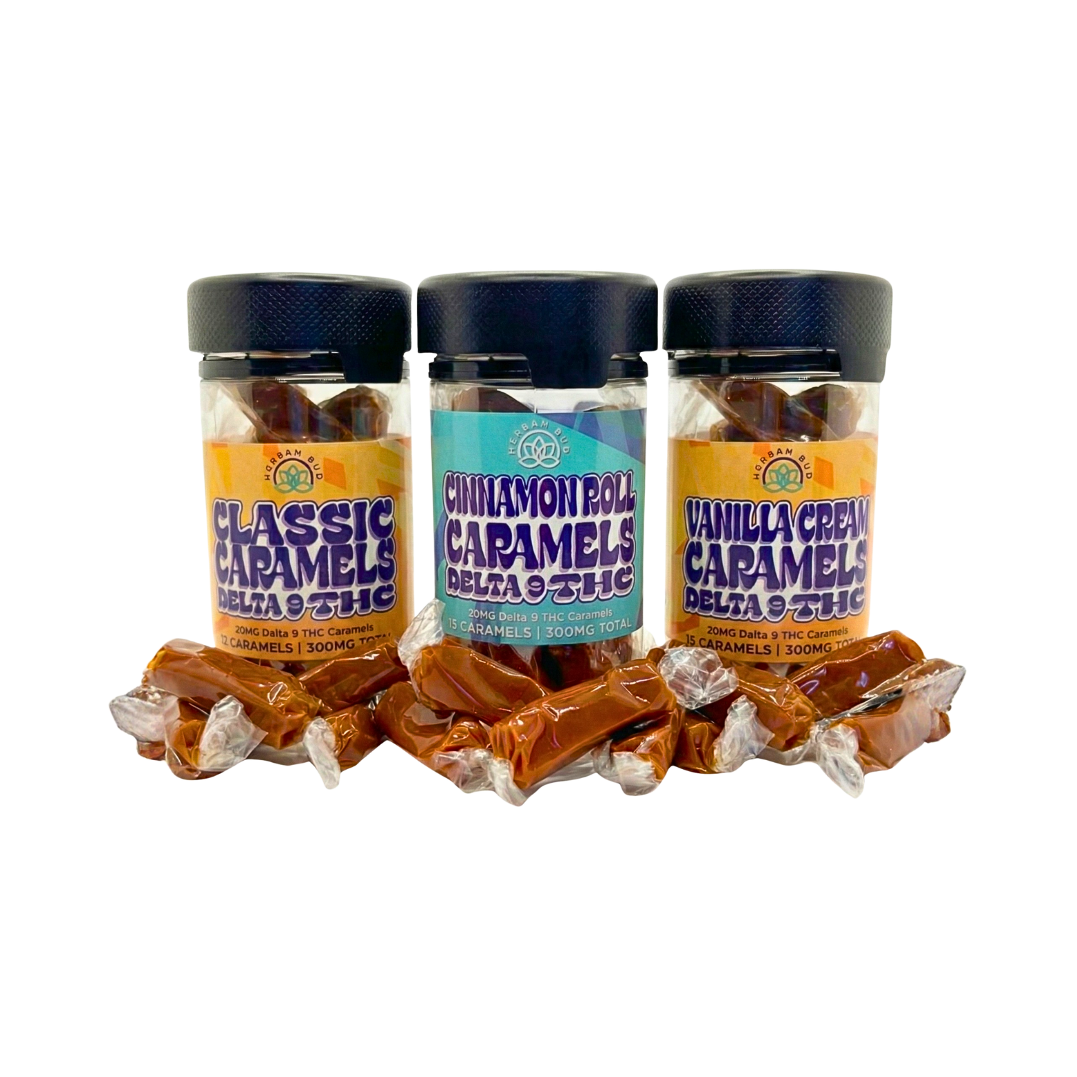 The Ultimate Delta-9 Caramels Taffy Bundle | 3-Pack Variety (900mg Total)