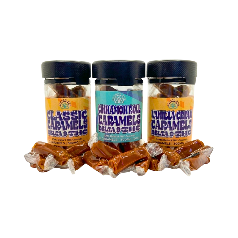 The Ultimate Delta-9 Caramels Taffy Bundle | 3-Pack Variety (900mg Total)
