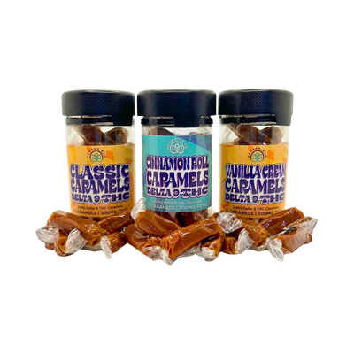 The Ultimate Delta-9 Caramels Taffy Bundle | 3-Pack Variety (900mg Total)