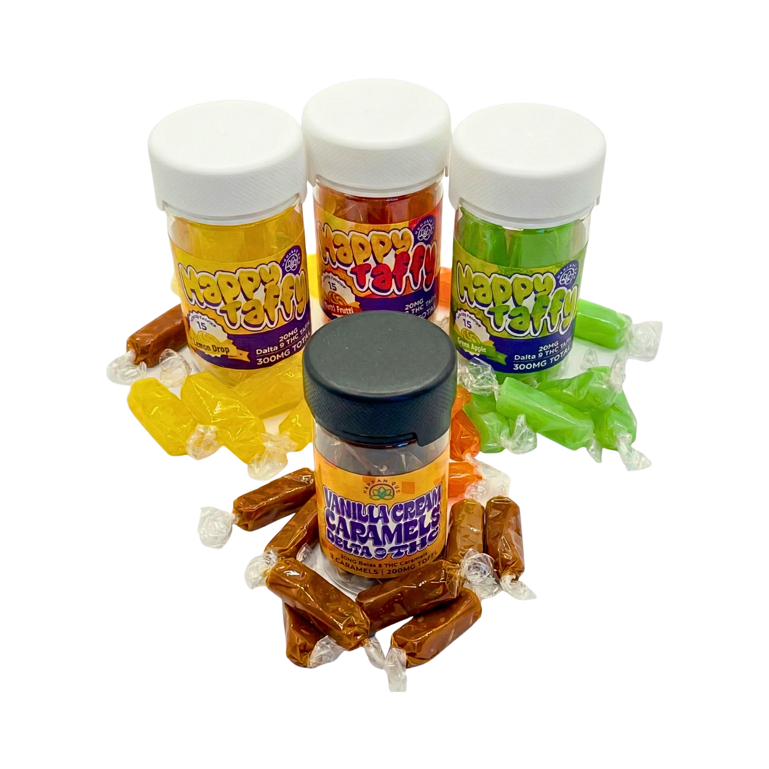 Delta-9 Edibles Bundle | 4-Pack Variety (1,200mg Total)