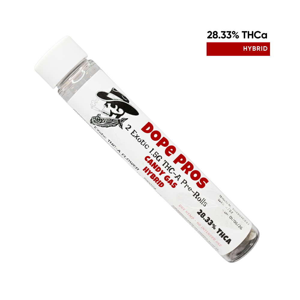 Dope Pros Exotic 2pk Pre-Roll Hybrid – Candygasdp 2 Pk