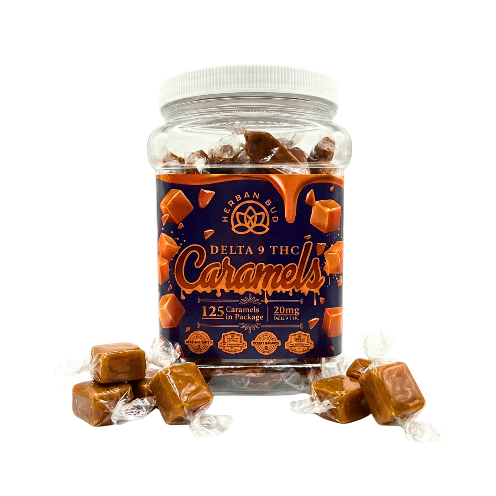 Caramels Taffy Tub - 125CT - 20mg