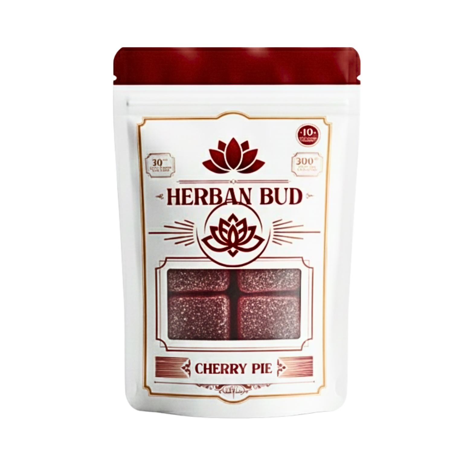 Delta-9 THC Gummies Cherry Pie 30 MG Live Rosin - 10ct - 300mg