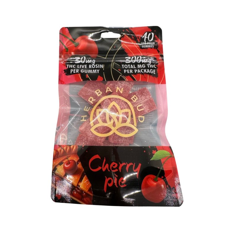 6 Pack Bundle - Cherry Pie 30 MG Live Rosin Delta 9 THC Gummies - 10ct - 300mg