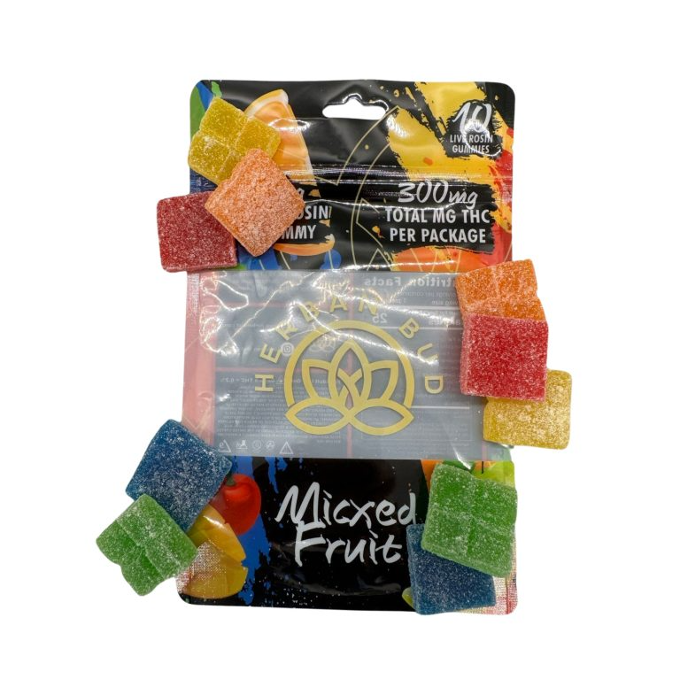 6 Pack Bundle - Mixed Fruit 30 MG Live Rosin Delta-9 THC Gummies - 10ct - 300mg