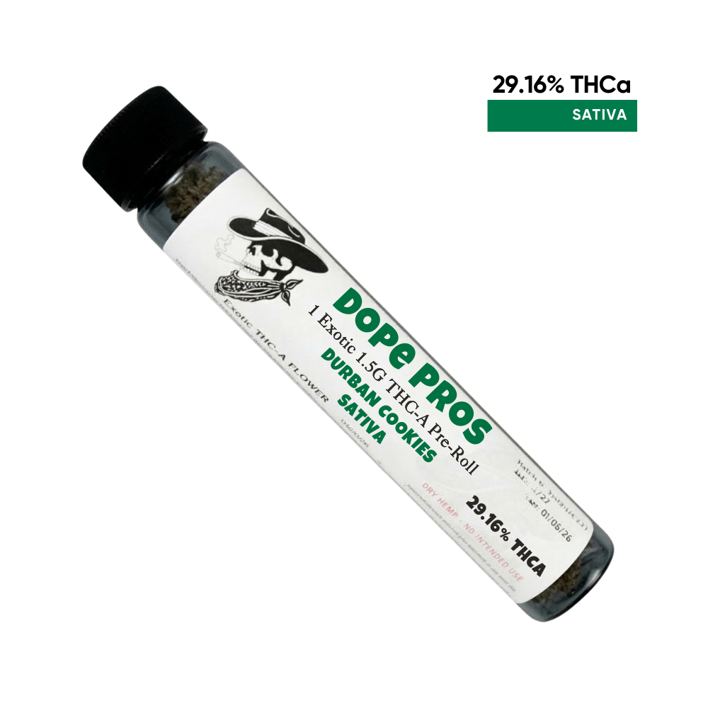 Dope Pros Exotic 1pk Preroll Sativa – Durban Cookies Dp 1 Pk