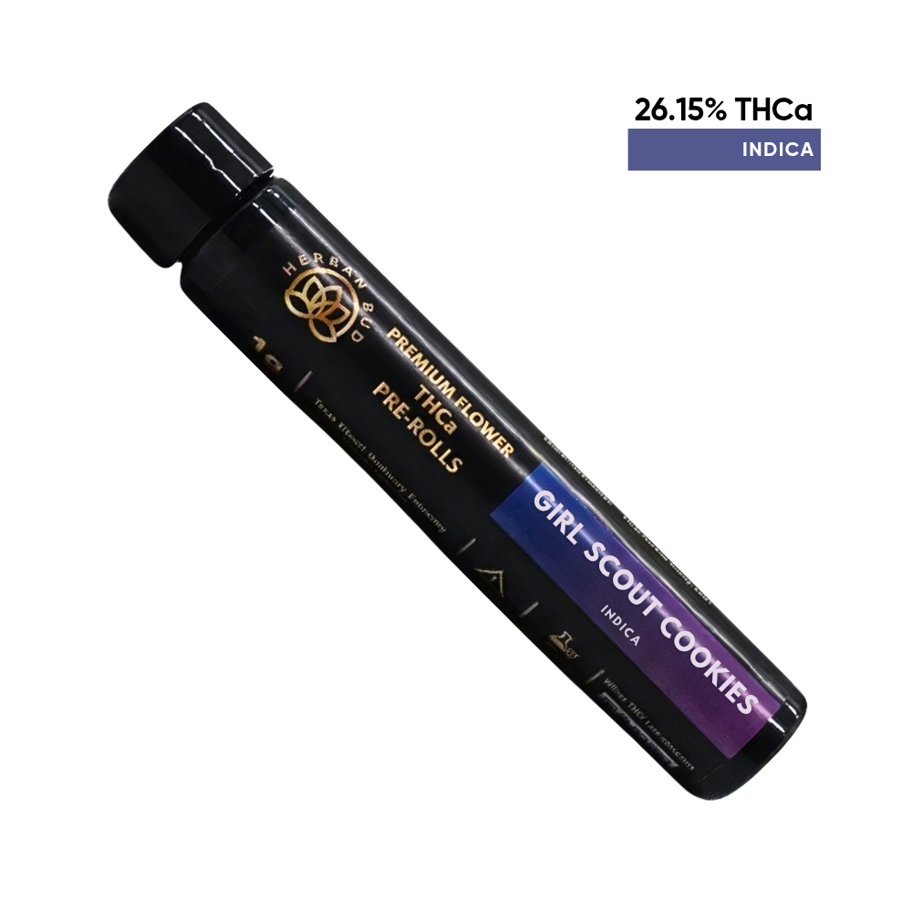 Herban Bud Premium Indica THCa Pre-Roll 1-Pack (1.5g) – Girlscoutcookieshb 1 Pkpr