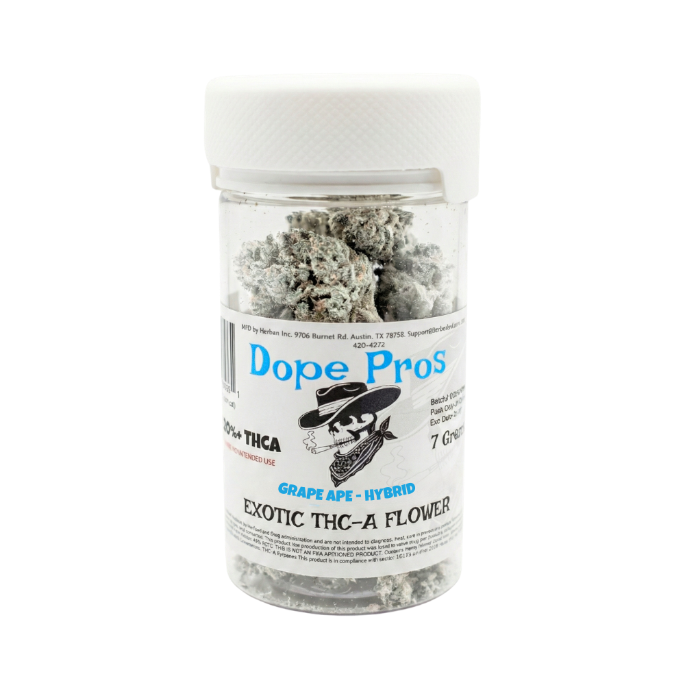 Dope Pros Snowcap 7g Indica – Grapeape.5 G