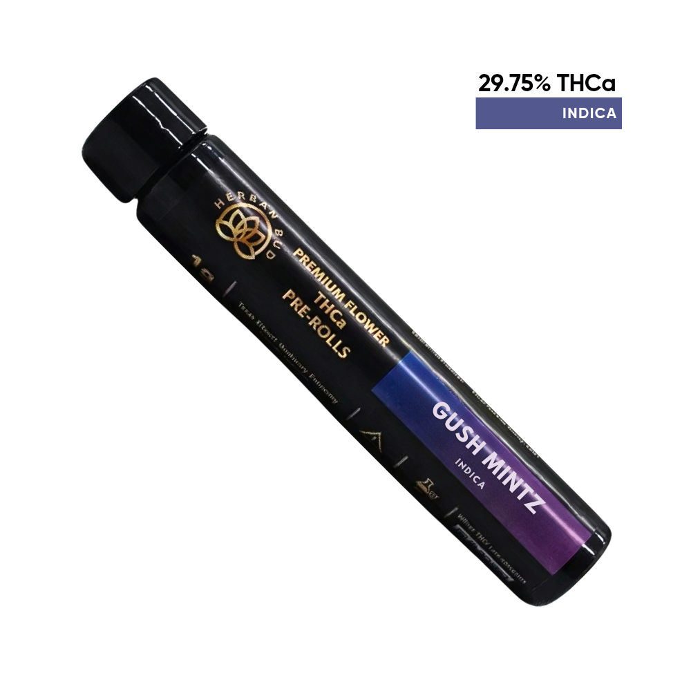 Herban Bud Premium Indica THCa Pre-Roll 1-Pack (1.5g) – Gushmintzhb 1 Pkpr