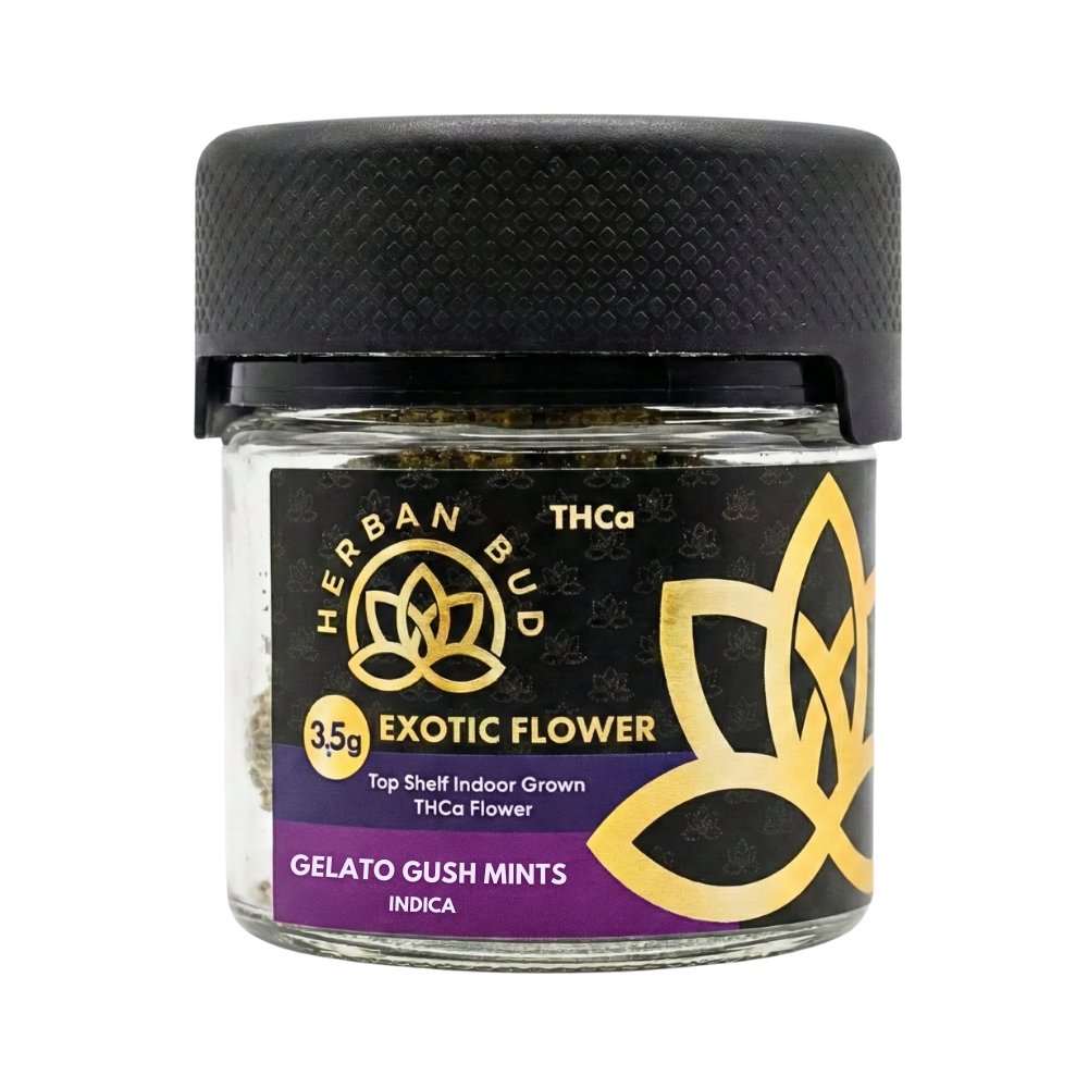 Exotic Gelato Gush Mints - Indica - THCa Flower 3.5g
