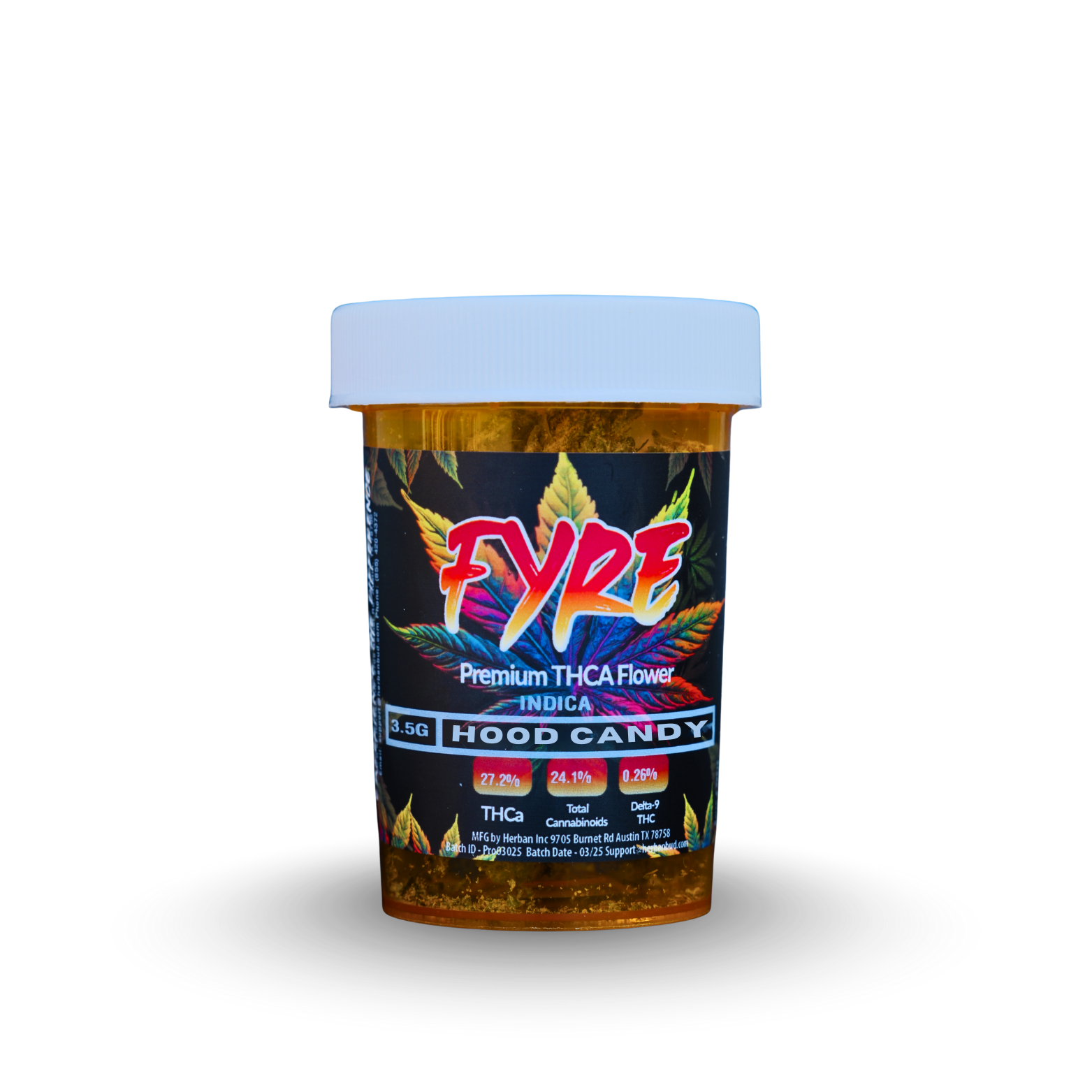 Hood Candy - Indica - Fyre THCa 3.5g Flower