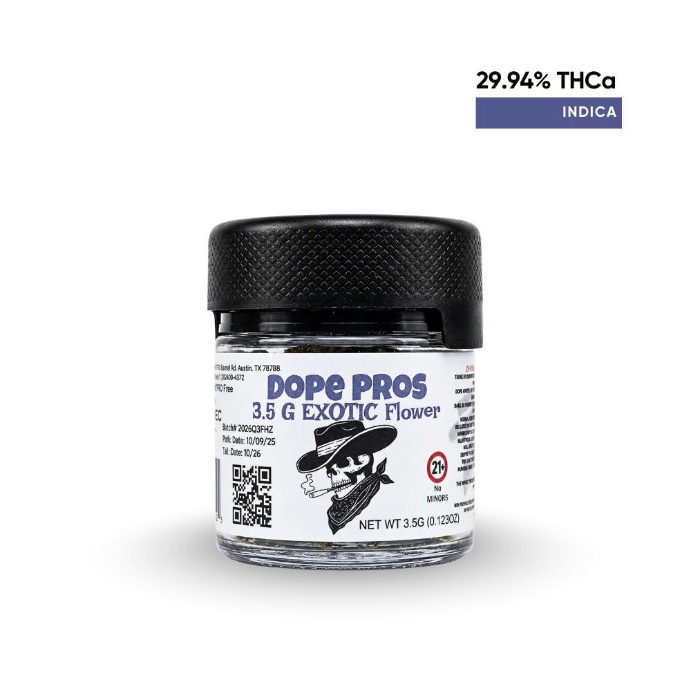 Dope Pros Exotic 3.5g Indica – View 2