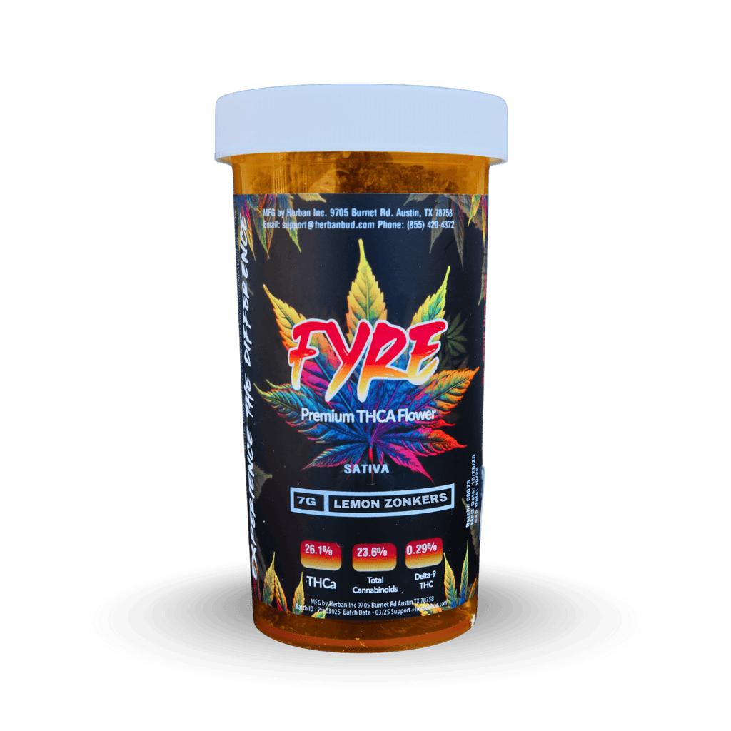 Fyre Premium Sativa THCa Flower (7g) – Lemon Zonkers