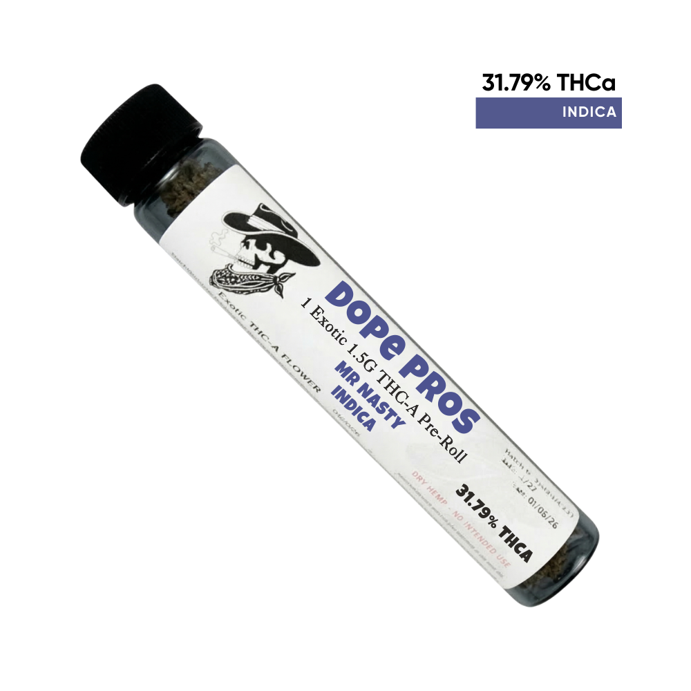 Dope Pros Exotic 1pk Preroll Indica – Mr Nasty Dp 1 Pk
