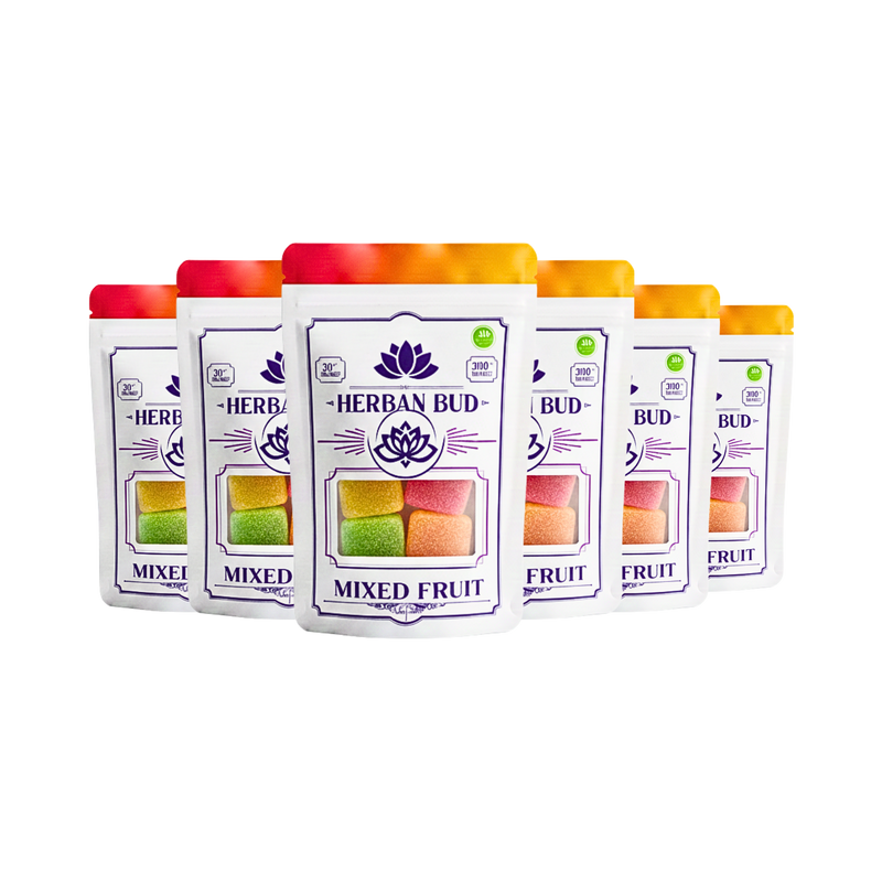6pk Bundle – Mixed Fruit Delta-9 THC Gummies | Live Rosin | 30mg (60ct / 1800mg)