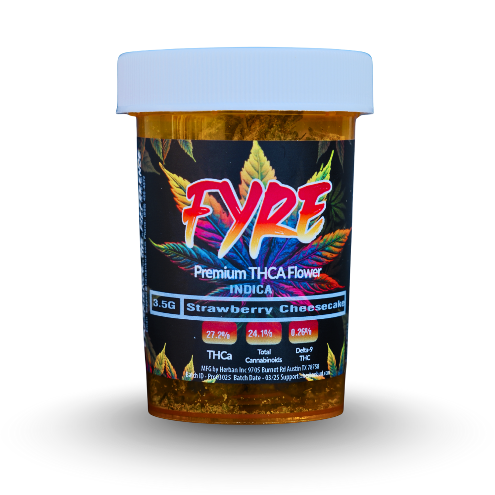 Strawberry Cheesecake - Indica - Fyre THCa 3.5g Flower