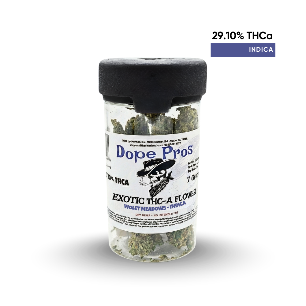 Dope Pros Exotic 7g Indica – Violet Meadows